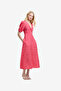 Women's Fuchsia Pink Multi Melissa Faron Drape Twist Dress - 2