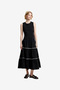 Women's Kaylie Mix Tiered Ric Rac Monochrome Midi Dress - 3
