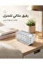 سماعة بلوتوث لاسلكية مع ساعة رقمية وشاشة LED وراديو FM ومنبه - 6