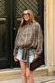 Khaki Plaid Bomber Jacket - 9784 - 6