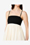 Women's Blk Porc Crm Phoebe Combo Alicia Maxi Dress - 2