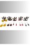 Patterned 5 Pair Earring Set