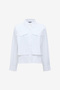 Women's Linen White Cambria Milla Mix Shirt - 8