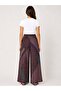 Ethnic Pattern Satin Women's Palazzo Trousers - 6