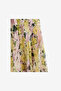Women's Yellow Multi Carla Air Chiffon Curved Seam Dress - 7