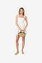 Women's Sum Wht Aspen Linen Babydoll Mini Dress - 2