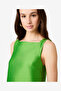 Women's Botanica Green Struct Taff Slvlss Aline Top - 4