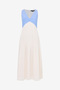 Women's Mid Wash/Porcelain Colby Chambray Lace Mix Dress - 7