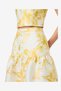 Women's Dy Ylw Sop Flr Strctd Taff Soph Flr Midi Skirt - 6