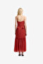 Women's Brick Red Emina Chiffon Maxi Dress - 5