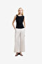 Women's Black Samira Asymmetric Knit T Shirt - 2