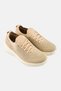 Women Super Q Knit Lace Up Shoes, Beige - 4