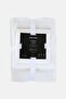 3 Pcs Textured Premium Bath Towel, White