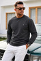 Smoked Plain Sleeve Regular Men's Sweatshirt