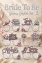 Bride to Be Silver 6-Piece Cardboard Glasses Set with Team Bride Written Bachelorette Bridal Party Accessory
