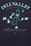Men Crew Neck Short Sleeve Brand Logo T-Shirt, Dark Navy - 5