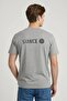 Men Crew Neck Short Sleeve Graphic Print T-shirt, Grey Heather - 4
