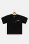 Kids Boy Crew Neck Short Sleeve Brand Logo T-Shirt, Black - 2