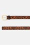 Women Animal Print Buckle Belt, Multicolor - 2