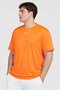 Men Sportswear Fit Short Sleeve Training T-Shirt, Orange - 3