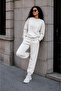Women's 3 Thread Non-Threaded Elastic Cuffed Jogger Sweatpants - 5