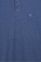 Jeans Men Regular Fit Brand Logo Short Sleeve Polo Shirt, Dusty Blue - 5