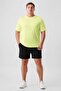 Men Sportswear Fit Short Sleeve Training T-Shirt, Lime Green - 2