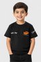 Kids Boy Graphic Print Short Sleeve T-Shirt, Black