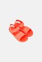 Kids Girl Iqushion Velcro Closure Sandals, Neon Orange - 3