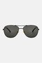 Men CR 80078 Aviator Sunglasses, Black