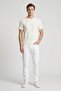 Men Crew Neck Short Sleeve Solid T-Shirt, White - 2