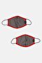 Women 2 Pc Adjustable Strap Face Mask, Multicolor - 2