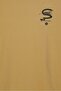 Men Crew Neck Short Sleeve Graphic Print T-Shirt, Khaki - 5