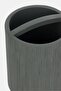 Ceramic Ribbed Toothbrush Holder, Charcoal - 3