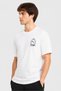 Men Sportswear Fit Short Sleeve Outdoor T-Shirt, White - 3