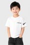 Kids Boy Short Sleeve Brand Logo T-Shirt, White