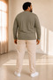 Men's Plus Size Oversize Long Sleeve V Neck T-Shirt 3XL 4XL 5XL 6XL 7XL 8XL 9XL - 3