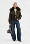 Women's Balloon Fit Design Jeans with Lace-Up Detail on the Back - 7