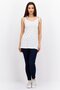 Women V Neck Floral Night Dress, White Combo - 2
