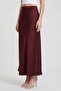Boss Women Solid Maxi Skirt, Burgundy - 3