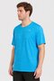 Men Sportswear Fit Short Sleeve Training T-Shirt, Heather Blue - 3