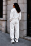 Women's 3 Thread Non-Threaded Elastic Cuffed Jogger Sweatpants - 4