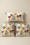 Flora Ritim Punch Embroidered 3-Piece Throw Pillow Cover Set 2 Pieces 42X42 cm + 1 Piece 35X55 cm - 5