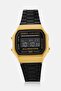 Men A168WEGB-1BDF Digital Stainless Steel Watch 38 mm, Black