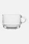 6 Pieces Transparent Glass Coffee Cup 270 Ml - 2