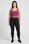 Women Sportswear Fit Sleeveless Training Crop Top, Burgundy - 2