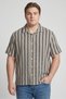 Men Regular Fit Stripe Short Sleeve Casual Shirt, Multicolor