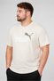 Men Sportswear Fit Short Sleeve Outdoor T-Shirt, Light Beige - 3