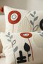 Luna Bahçesi Punch Embroidered 3-Piece Decorative Throw Pillow Cover Set 2 Pieces 42X42 cm + 1 Piece 35X55 cm - 4