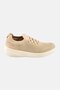 Women Super Q Knit Lace Up Shoes, Beige - 2